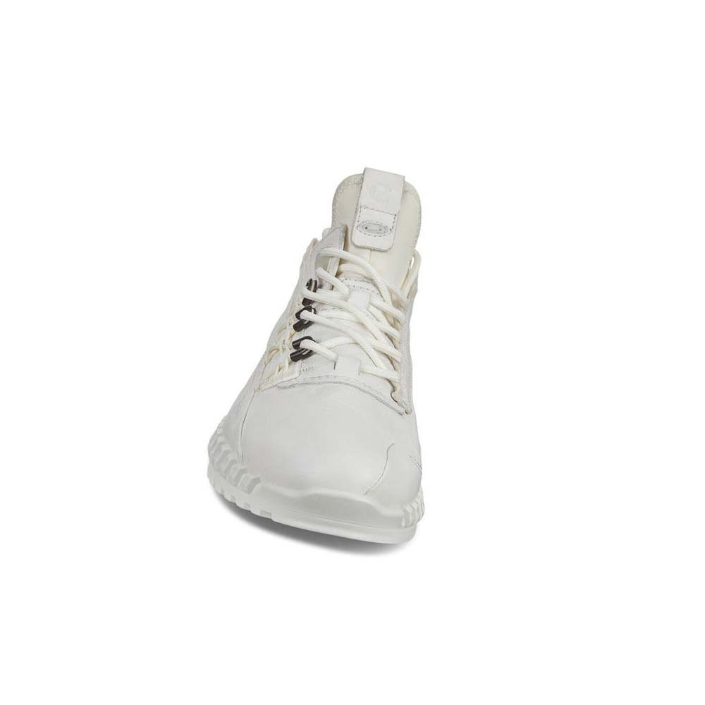 Women's Ecco Zipflex Low Dyneema Sneakers White | Canada 269RVD